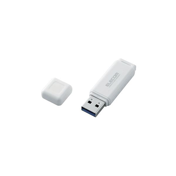 【5個セット】 エレコム USBフラッシュ/16GB/USB3.0/ホワイト MF-HSU3A16GWHX5