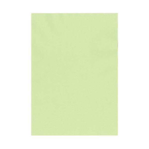 (まとめ）北越コーポレーション 紀州の色上質A4T目 薄口 若草 1箱(4000枚:500枚×8冊)【×3セット】(2)