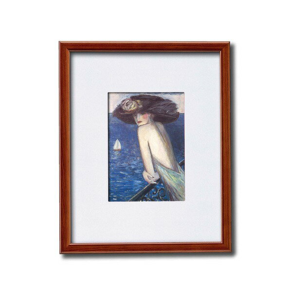 木製フレーム インチ額 カシニョール 海の朝 額縁 額 フレーム