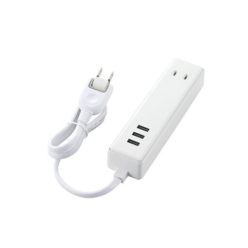 エレコム USBタップ USBメス×3 AC×2 ケーブル60cm 3.4A ホワイト MOT-U10-2306WH エレコム USBタップ USBメス×3 AC×2 ケーブル60cm 3.4A ホワイト MOT-U10-2306WH