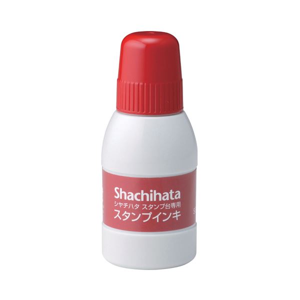 （まとめ） シヤチハタ スタンプ台専用補充インキ40ml 赤 SGN-40-R 1個 【×10セット】【日時指定不可】