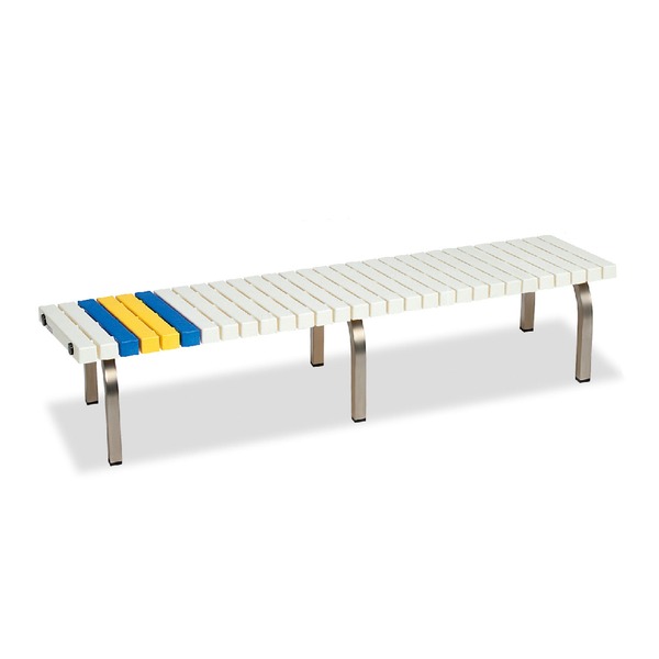 ホームベンチ ステン 1800 白 ホワイト W1801×D400×H365mm テラモト 組立式