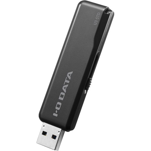 アイ・オー・データ機器 USB3.1 Gen 1（USB3.0）／USB2.0対応 スタンダードUSBメモリー ブラック128GB ..