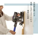 スティッククリーナースタンド/掃除機立て 【収納BOX付き ナチュラル】 幅約29cm 木製 スリム【代引不可】 3