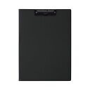 (まとめ)ライオン事務器 クリップホルダーA4タテ ブラック No.300E 1枚 【×5セット】【日時指定不可】