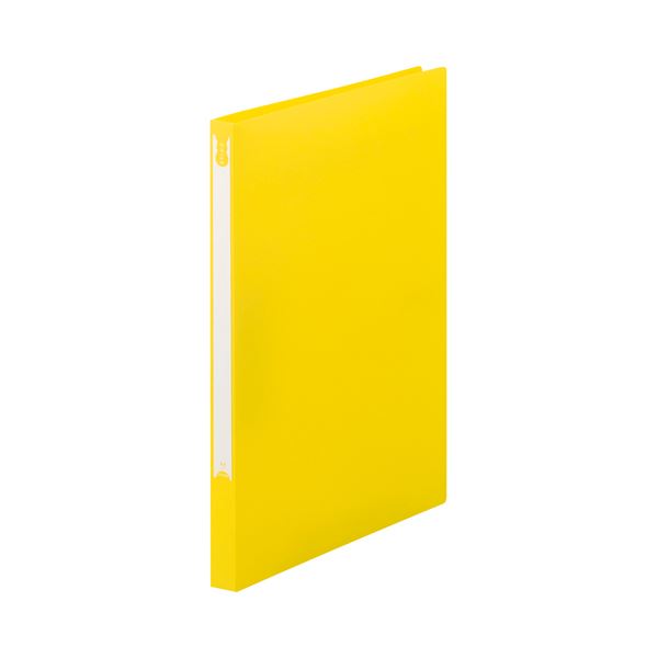 (まとめ) TANOSEE Zファイル（PP表紙） A4タテ 100枚収容 背幅20mm イエロー 1セット（10冊） 【×10セット】