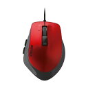 (まとめ)バッファロー 有線 BlueLEDプレミアムフィットマウス Mサイズ レッド BSMBU500MRD 1個【×3セット】(2)