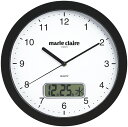 マリ・クレール 壁掛け時計 カレンダー機能付 MC-503 ギフト 贈り物 プレゼント お中元 お歳暮 お祝い