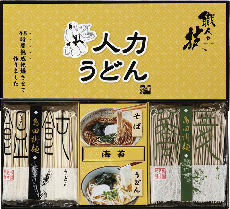 人力うどん「職人の技」うどん・そばセット JUS-AE ギフト 贈り物 プレゼント お中元 お歳暮 お祝い