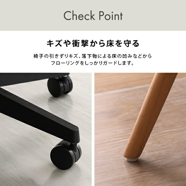 透明チェアマット 約90×120cmサイズ クリア【代引不可】 [3]