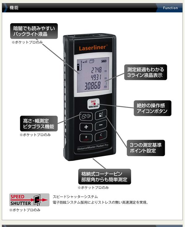 レーザー距離測定器 ウマレックス 【日本正規品】 ディスタンスマスターコンパクト 〔建築業/飲食業等〕【日時指定不可】