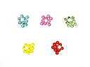 【セール中!!】5色set即日発送!人気カラーお試しスワロフスキー/グラデーション(Swarovski スワロ)セット(50粒)/デコ