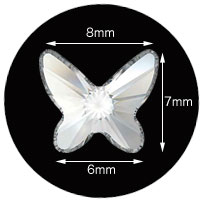������ե�����#2854 Butterfly Flat Back �Х��ե饤 ��åɥޥ���