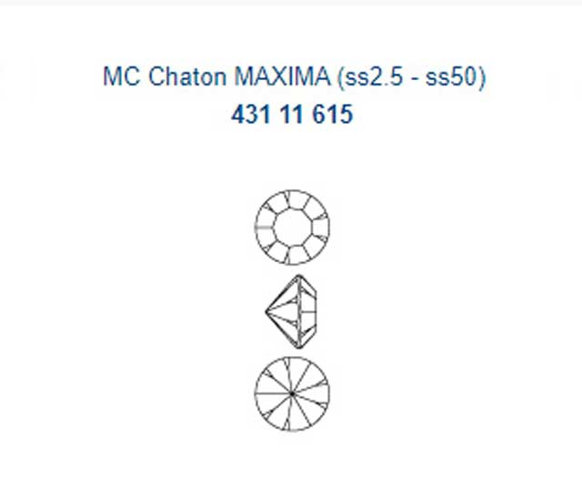 プレシオサ　チャトンMAXIMA　クリスタルオーラム pp18 (100粒) 3