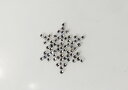 プレシオサ 雪の結晶型デコシート(Hotfix) 小サイズ