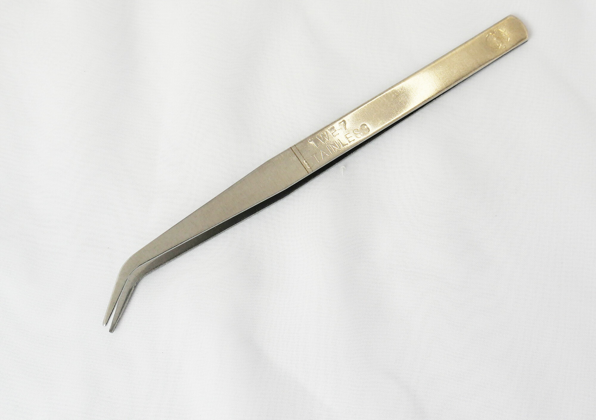 先折れ平型デコ用ピンセット　(ステンレス)のサムネイル