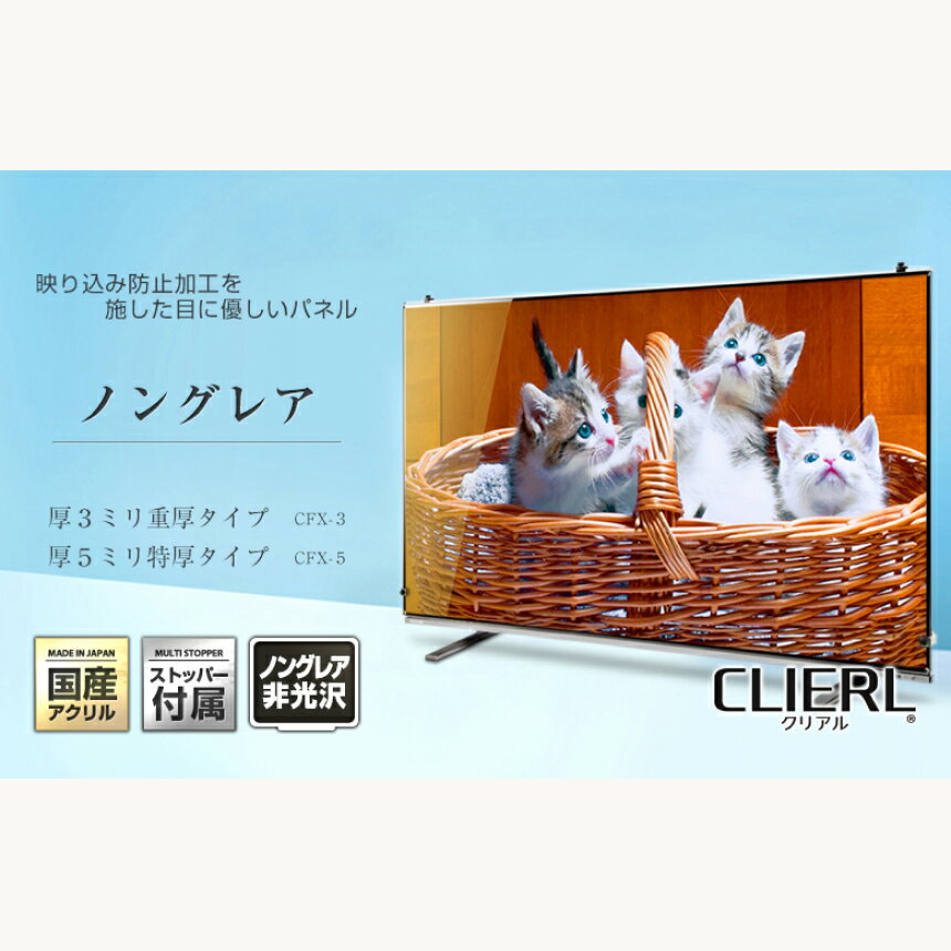 【10%OFFクーポン★6月27日2時迄】【帯電防止剤付き】 液晶テレビ保護パネル 20インチ 20型 オーダーメイド ノングレア 非光沢 反射防止 テレビガード テレビカバー テレビ 保護パネル 画面 保護フィルム ガード カバー 赤ちゃん 子供 国産 アクリル