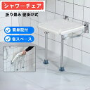 【P5倍+10%OFFクーポン】シャワーチェア 折り畳み 壁掛け式 風呂椅子 介護用 浴室 耐荷重150kg アルミ合金フレーム 脚ゴムキャップ 転倒防止 組み立て簡単 妊娠中 マタニティ 高齢者 すっきり収納 節約スペース シャワースツール シャワースツール シャワーベンチ|詳細画像