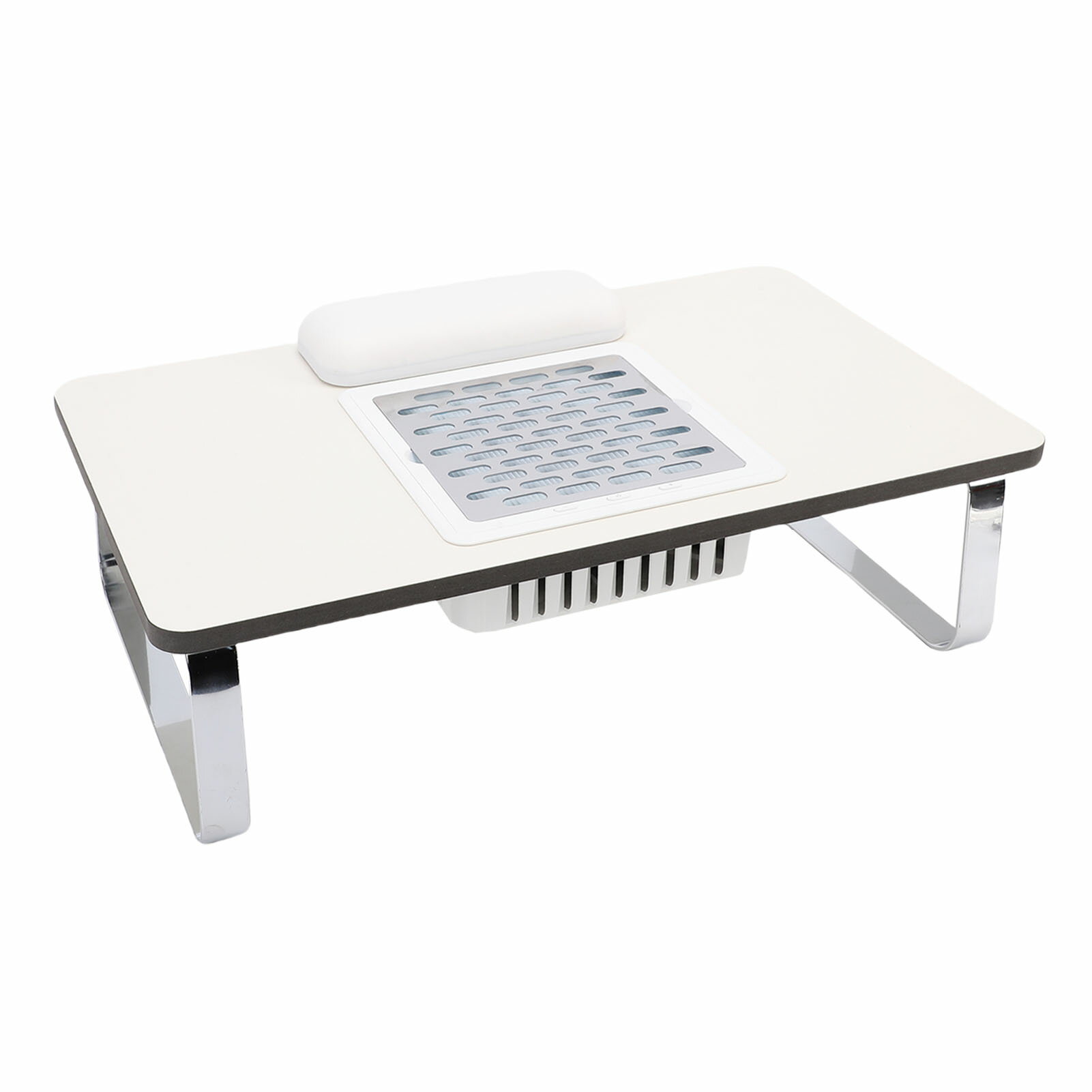 ネイルテーブル プロ用 調整可能 ダストコレクター メモリフォーム ハンドレスト ステンレス 合成木材 ..