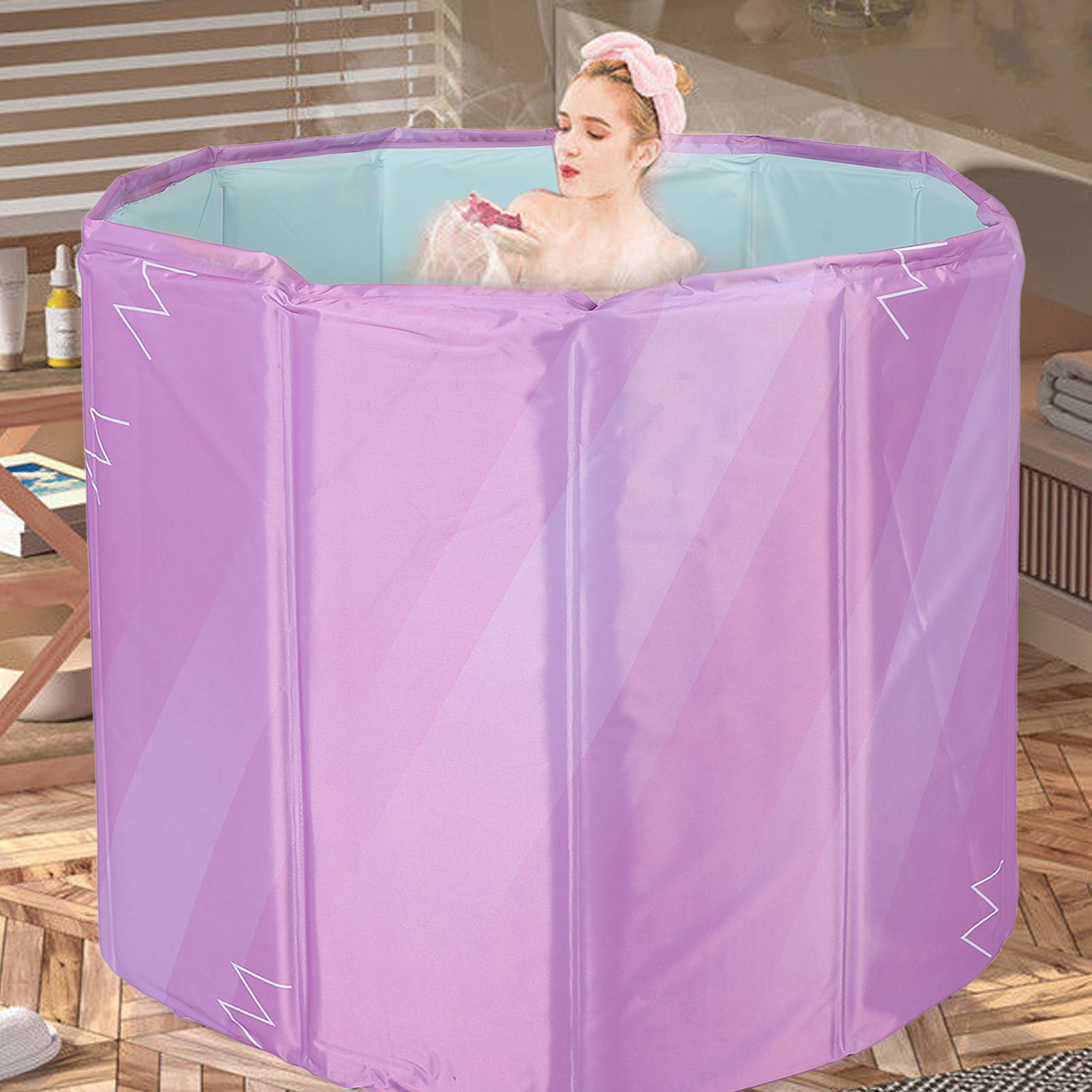 アイスプール 折りたたみ 80cm 冷却 保冷 夏 暑さ対策 子供 ベビー アウトドア ベランダ 水遊び 熱中症..