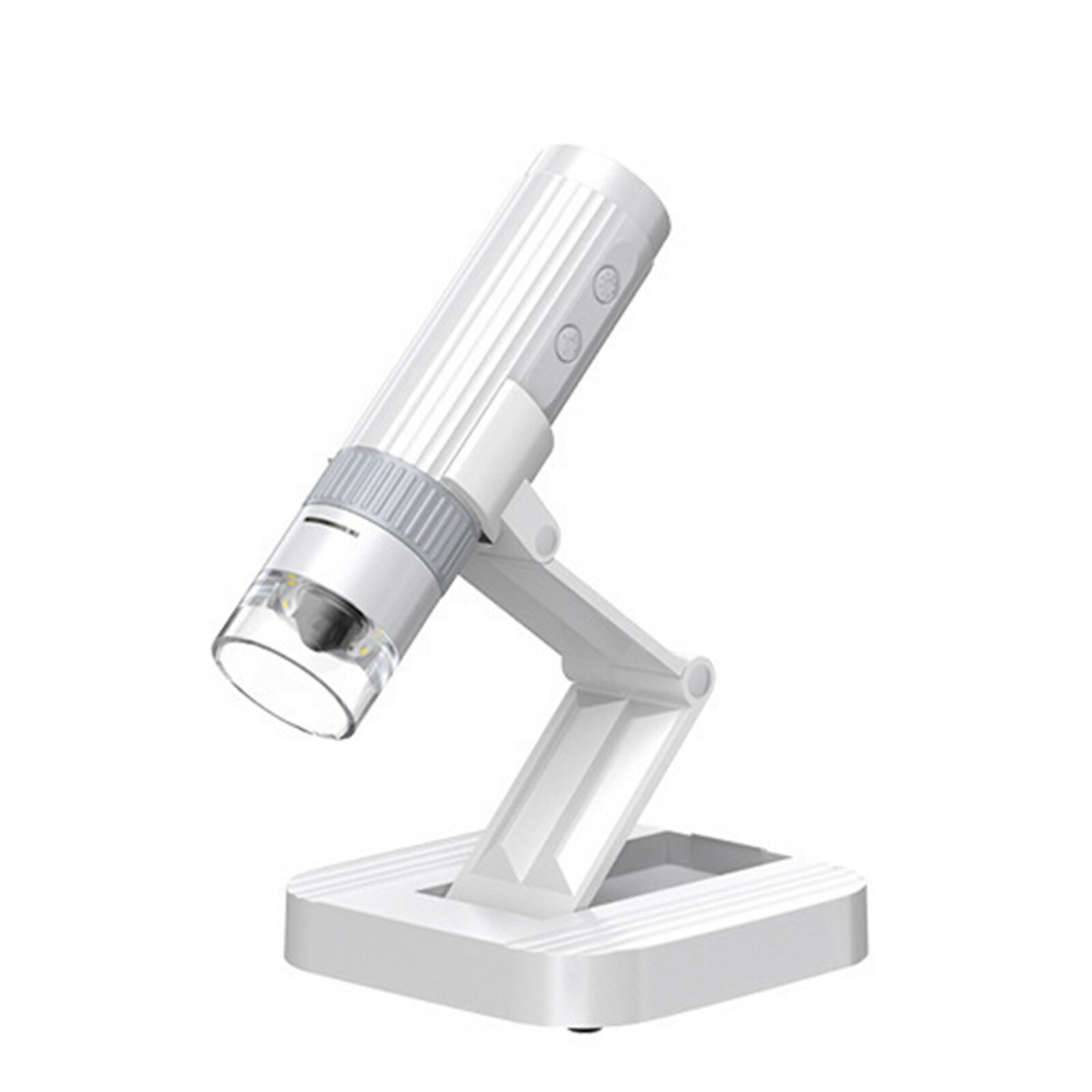 デジタル顕微鏡 ワイヤレス 50-1000倍 1080P HD ポータブル 調整スタンド 8段階調光 LEDライト 自由研..
