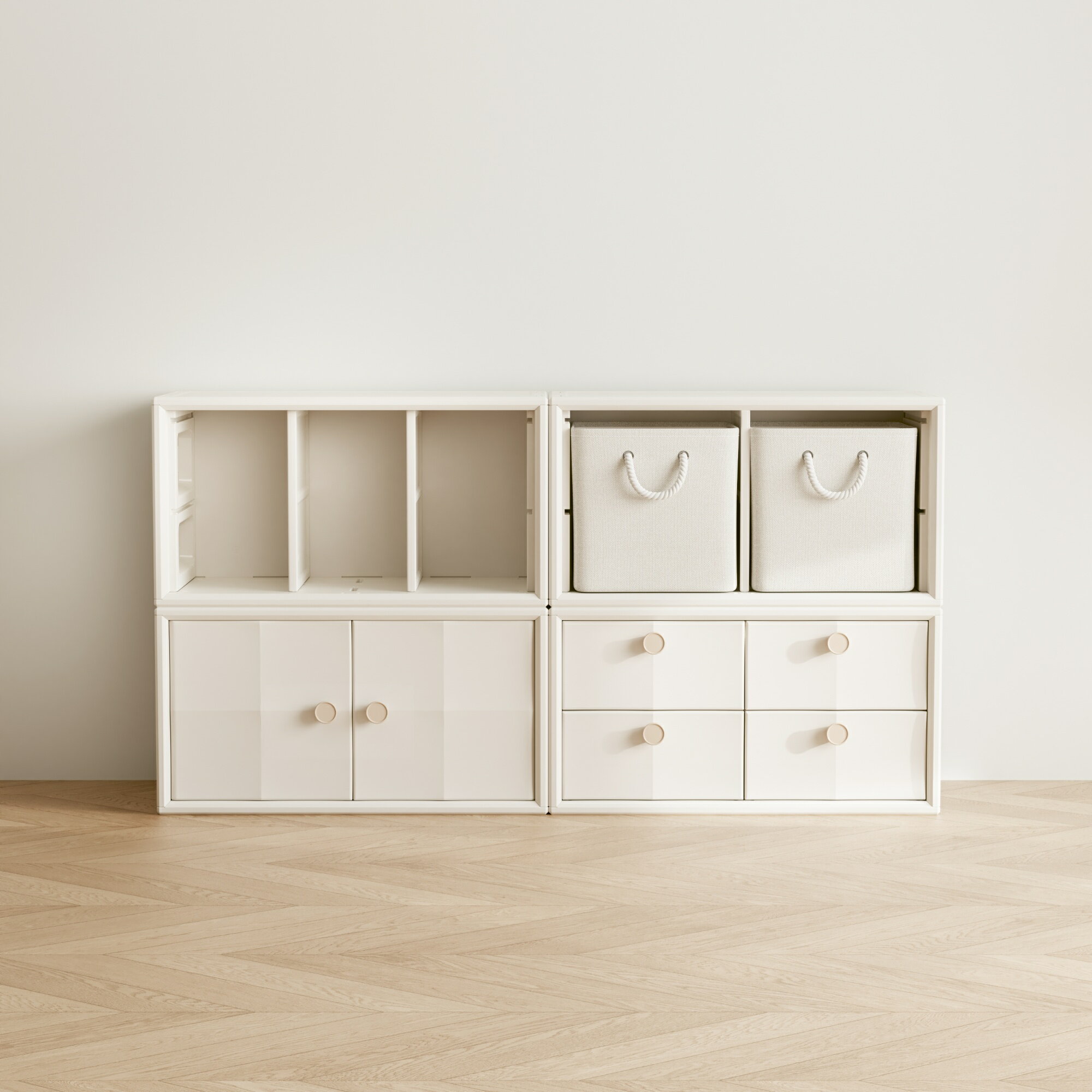 積み重ね収納ボックス 扉付き 前開き 大容量 おもちゃ収納 プラスチック製 おしゃれ カラーボックス ラ..