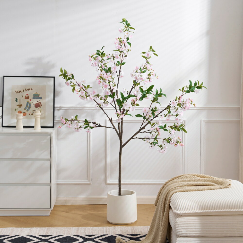人工観葉植物 大型180cm 八重桜 フェイクグリーン 造花 インテリア ホテル オフィス エントランス リビ..