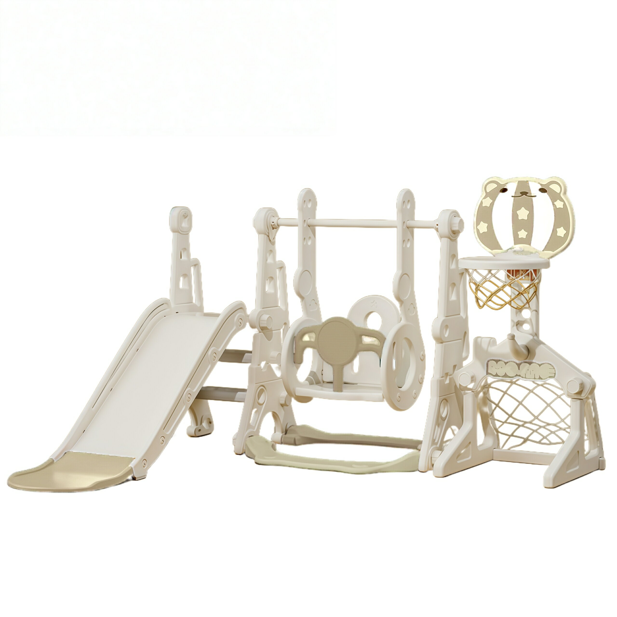 ★10%クーポン配布中★国内出荷！滑り台 ブランコ セット バスケットゴール サッカーゴール 幼児用 室内遊具 屋内 家庭用 大型遊具 プレゼント 耐荷重40kg 誕生日 男の子 女の子 こどもの日 運動 安全 おもちゃ 木製 三段階調整 ボールゴール 遊具セット キッズ 子供 遊び場