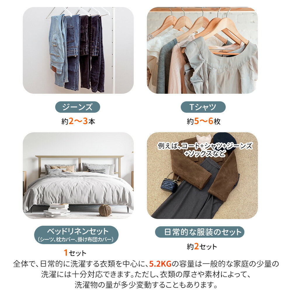 ★10%クーポン配布中★国内出荷！洗濯機 一人暮らし 5.2kg 小型全自動洗濯機 小型洗濯機 縦型洗濯機 洗濯 脱水 すずき チャイルドロック 予約洗濯機能 ステンレス槽 排水ホース 部屋干し 毛布 きれい 洗濯器 コンパク 引越し 家電 一人用 洗濯家電 省エネ 省電力 省スペース