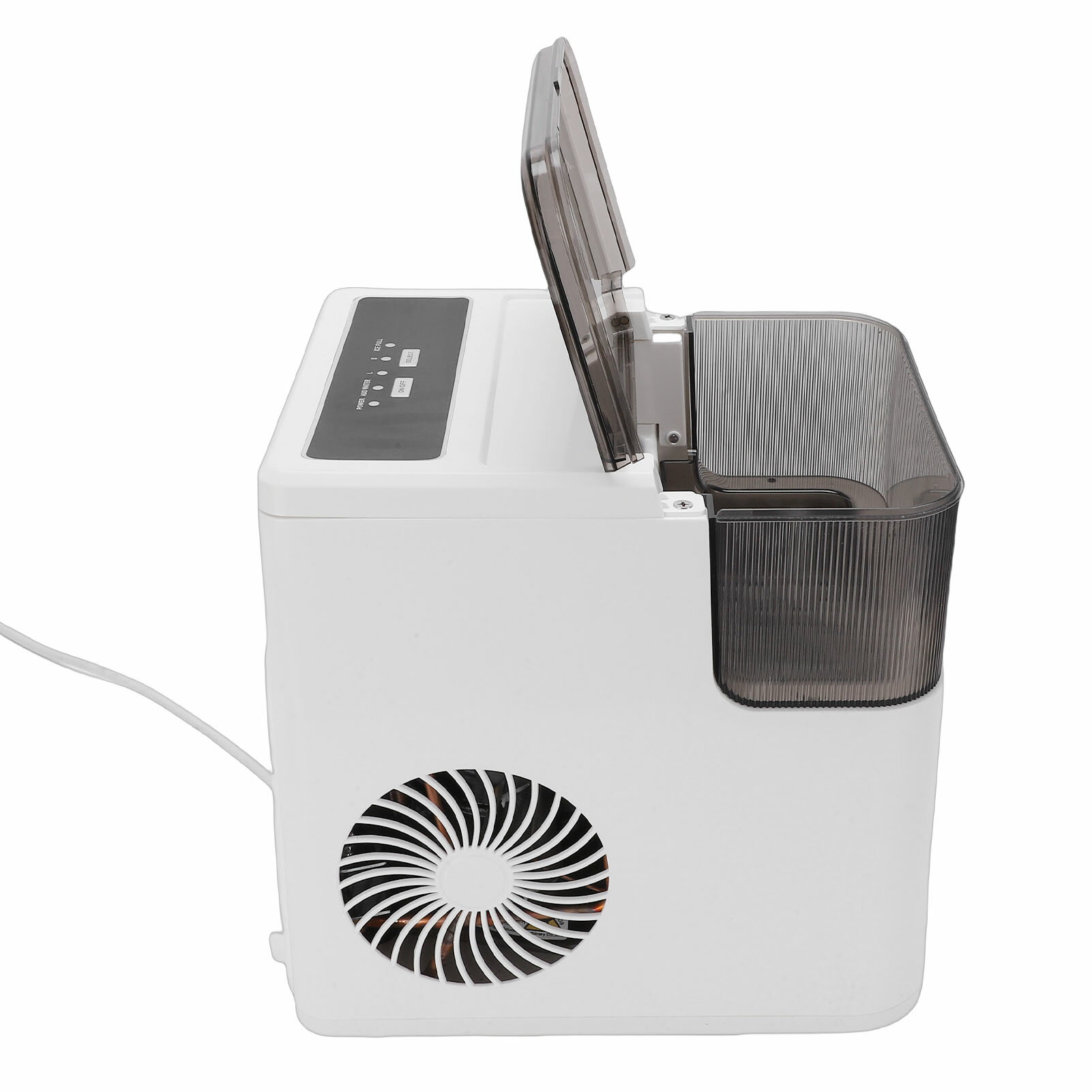 自動製氷機 カウンタートップ ポータブル 26ポンド 24時間連続 アイスメーカー キャンプ RV ホームキッチン 家庭用 スコップ付き ホワイト コンパクト キッチン家電 便利 人気 アウトドア イベント バーベキュー パーティー