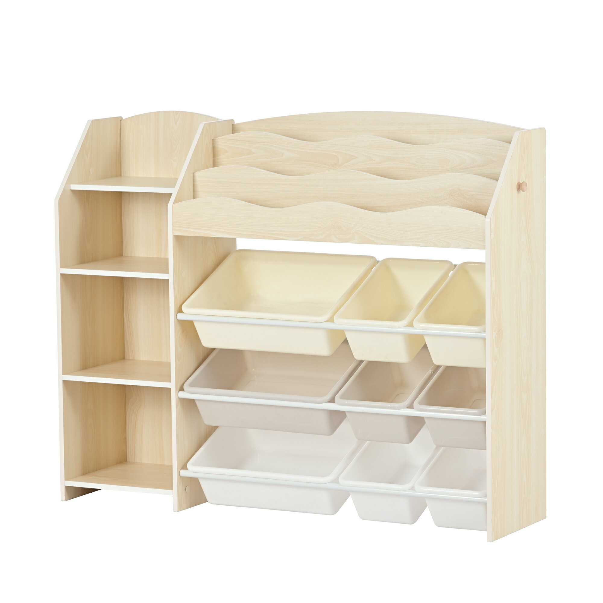 おもちゃ収納 絵本ラック 大容量 天然木 キッズ 収納ラック 絵本棚 おもちゃ箱 おしゃれ 子供 子供部屋 収納ボックス 本棚 男の子 女の子 入学祝い 入園祝い 誕生日 プレゼント キッズ家具 お片付け 整理整頓 ラック 木製 ナチュラル 安全 人気 便利 多機能 収納家具