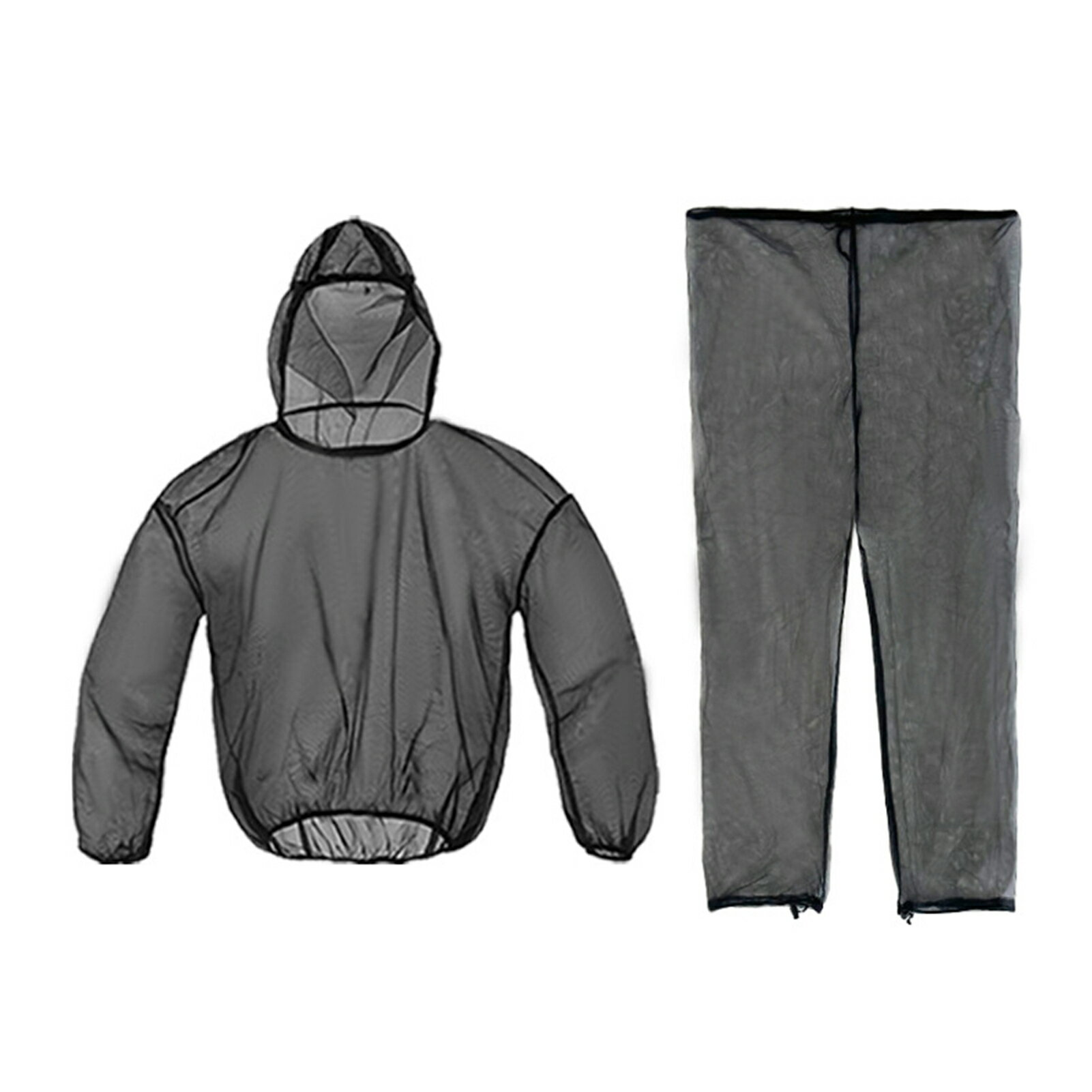 Rakuten - 防蚊虫ウェア 上下セット アウトドア 登山 キャンプ 釣り トレッキング メンズ 高密度メッシュ 速乾 通気性 軽量 調節可能 ストレッチ UVカット ブラック レディース 虫除け 夏 ギフト