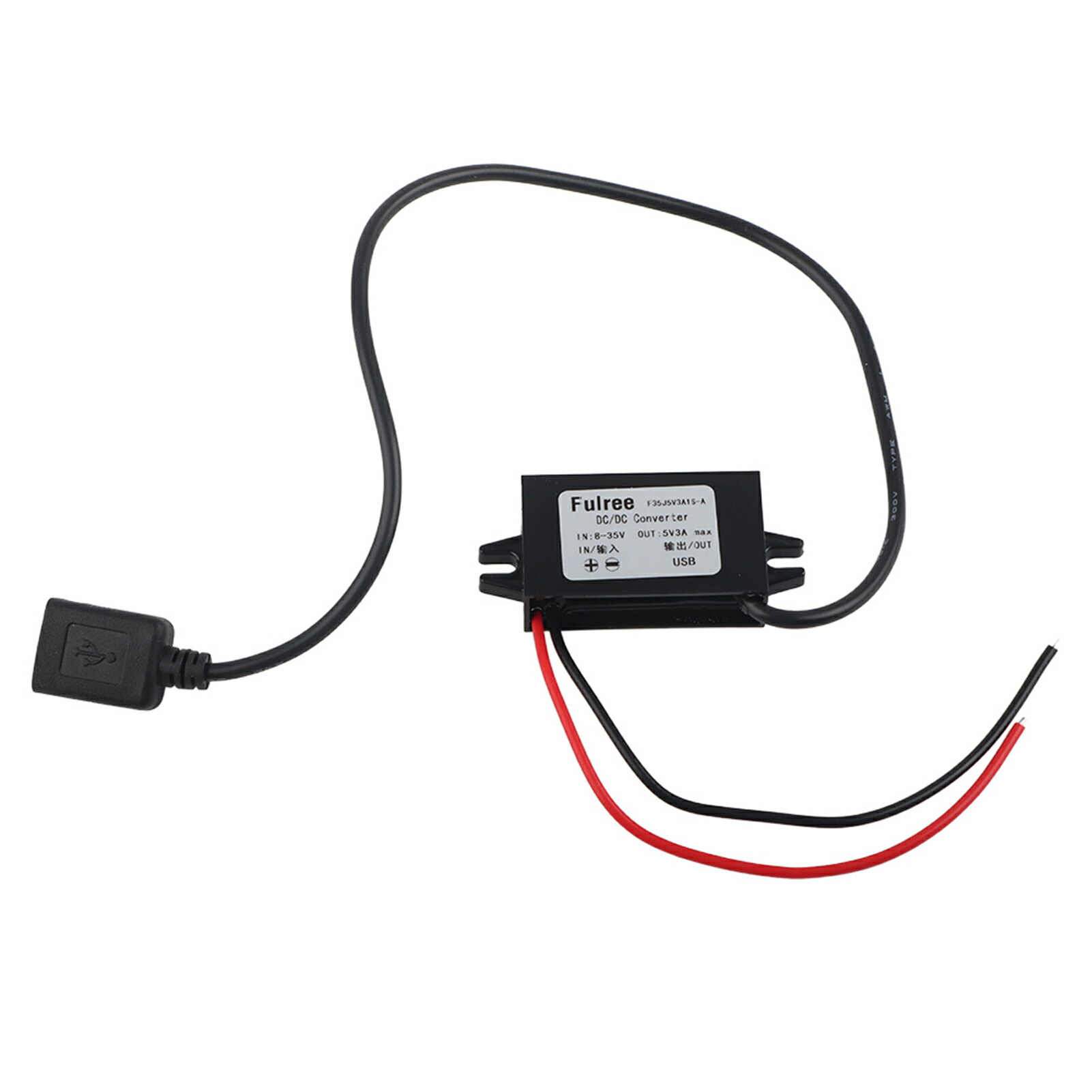 樂天商城 - DC-DCコンバーター 降圧 12V 24V → USB 5V 3A 15W 車載 USB電源 バッキング電源モジュール 高効率95% 防水 耐振動 過電流保護 シリコン封入 車 オーディオ LED 太陽光 コンパクト 便利 人気 収納 ギフト