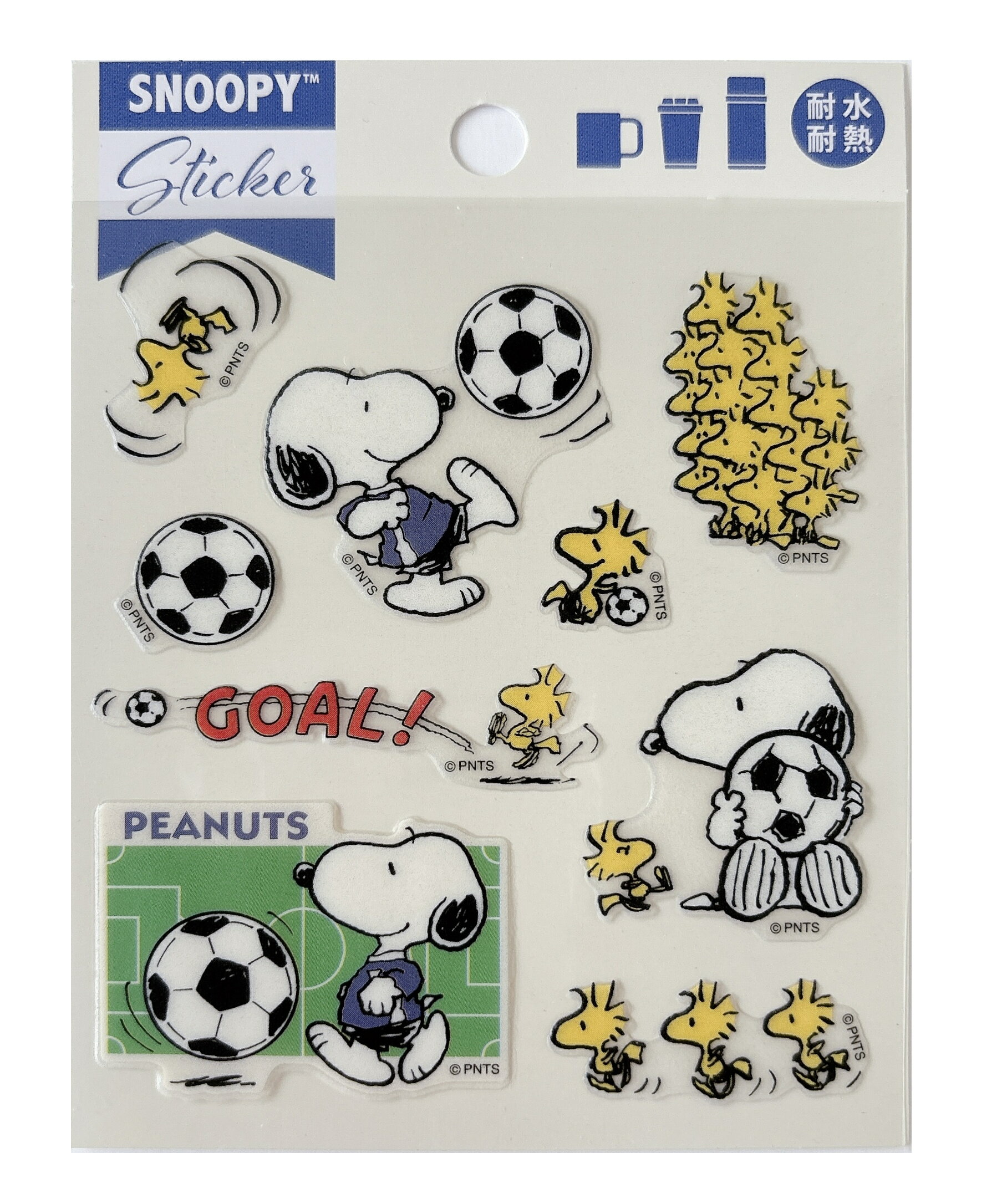 スヌーピー 耐熱耐水ステッカー サッカー PKS382 ワールドカップ