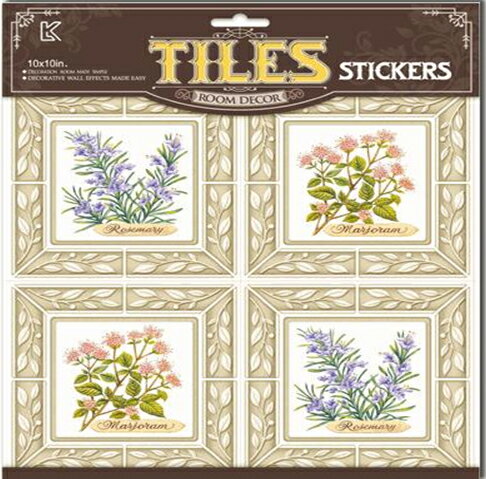 貼ってはがせるデコレーションタイルステッカー[ITLA015]ハーブ ローズマリー