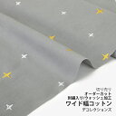 楽天生地のデコレクションズ生地 布 入園入学 北欧風ワイド幅コットン/刺繍生地/幅143cm≪ Sunshine gray ≫ウォッシュ加工【10cm単位販売】【男の子】【女の子】【星】【ポップ】【グレー】ワイド幅 幅広 おしゃれ かわいい デコレクションズオリジナル 韓国