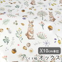 生地 布 入園入学 北欧風オックス生地/幅144cm≪ Milky rabbit ≫【10cm単位販売】【女の子】【ナチュラル】【生成】ワイド幅 幅広 ミルキーラビット うさぎ ウサギ おしゃれ かわいい 韓国