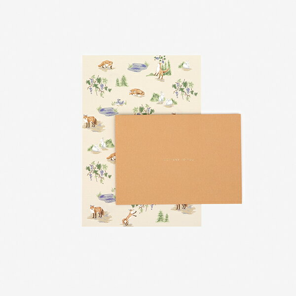 ★30%OFFクーポンBLACK FRIDAY★レターセット 19 The fox and the grapes 【グリーティング】【ラッピング】 お手紙|便箋...