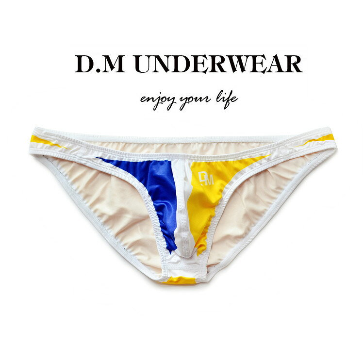 メンズビキニ 男性下着 ツートンカラー 水着素材 メンズインナー dm3052