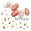 ネイルパーツ リーフ型スタッズ ゴールド・シルバー約60個入りの画像