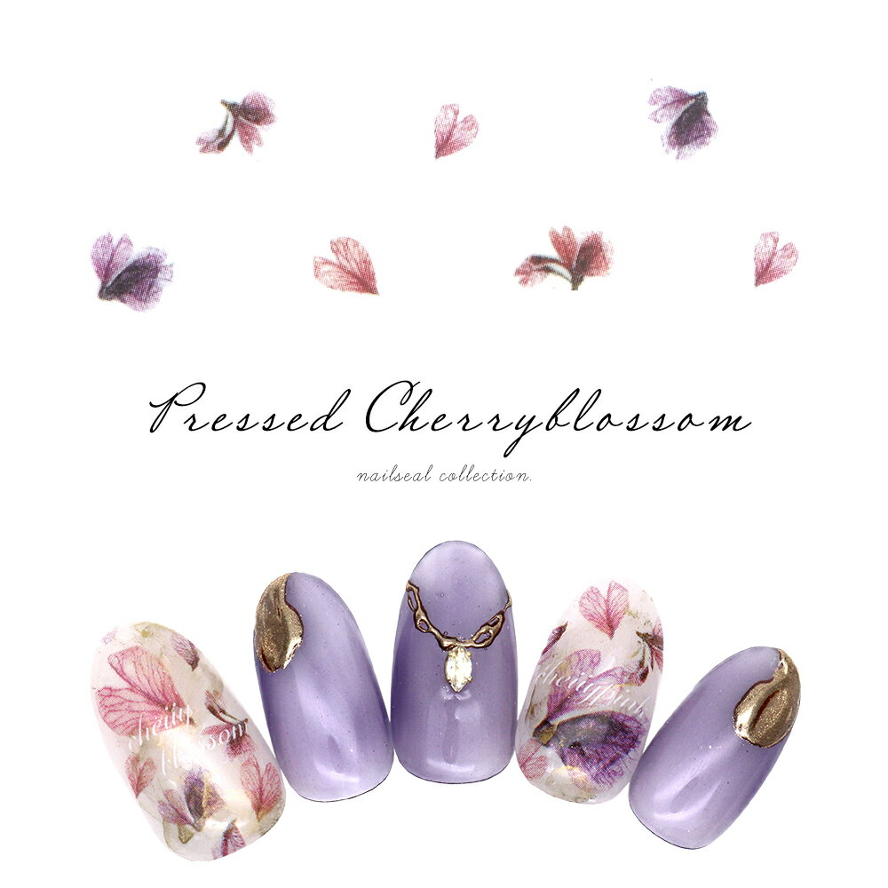 【お年玉20％offクーポン配布！】ネイルシール プレスドチェリーブロッサムシール [MG30425-73]　セルフネイル ジェルネイル