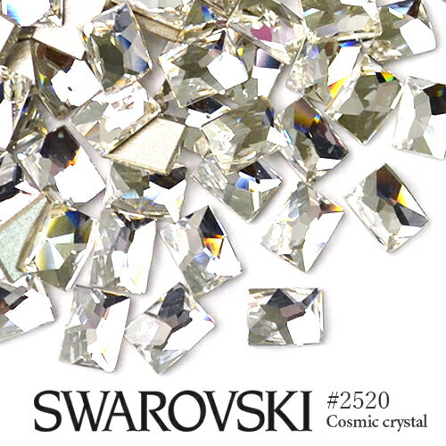 #2520 コズミック 長方形 クリスタル 3粒入り スワロフスキー ラインストーン SWAROVSKI ネイル ストーン デコレーシ…