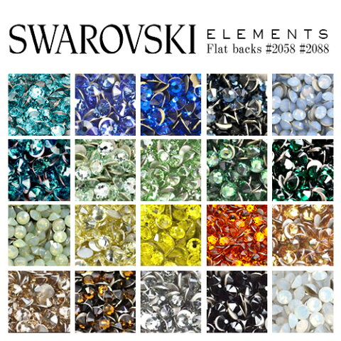 スワロフスキー スワロ ラインストーンSWAROVSKI #2088 #2058 #2028 レジン パーツ ネイルパーツ ジェルネイル デコ電のラインストーンに デコパーツ スワロ クリスタル　ラインストーン スワロフスキー ラインストーン　おうち時間　フットネイル