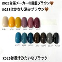 ※実際のお色味動画は @decopanic_panigel アカウント TOPページのハイライト上にある 【colorchart】をcheckしてみてください☆ 国産カラージェル：各2g 58種　 【K013】ゴールデンパール 【K014】シトリン 【K015】カナリートルマリン 【K016】チャロアイト 【K017】ラベンダーヒスイ　 【K018】ジュリーアントワネット 【K019】アパタイト 【K020】ラリマール 【K021】セルレアイト 【K022】おかえりブラウン 【K023】スモーキークォーツ 【K024】カルセドニー 【K025】オニキス &#127280; アート向き &#127292; マットカラー &#127286; グリッター S&#8414; シアーカラー &#127282; クリア N&#8414; ネオンカラー &#127292;&#127295; マットパステル 以下　ジェルの特徴や硬化時間です！ カラージェル クリアジェル　 共に UVライト60秒 LEDライト20秒 ライトのW数によって異なりますが ニットカラー アート用カラーのみ 長めの硬化時間が必要で UV120秒、LED60秒くらい。 ※36Wライトを推奨 カラーは【撹拌不要】 かなり縮みが少なく、硬化性が優れているので、少量でも 発色が濃く出ます★ TOPジェル系は 黄ばみや曇り、傷が入りにくく どれも長期間のモチが特徴です。 ベースジェルは 様々なネイルコンディションの方でも、リフトしない様、定着力に優れています☆