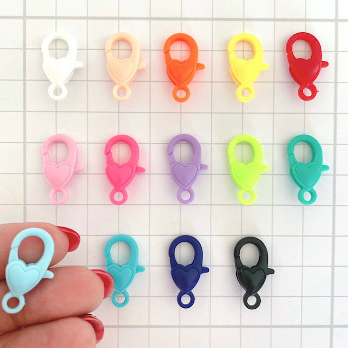 【C156】プララブリーカラフルフックプラスチックパーツハンドメイドチャームパーツデコレーション