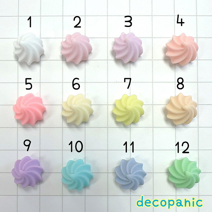 【A517】日本未入荷★ツノカラバリホイップ デコパーツ DECOPANIC デコパニックアクセサリーパーツ ハンドメイド チャームパーツ デコレーション カボションのサムネイル