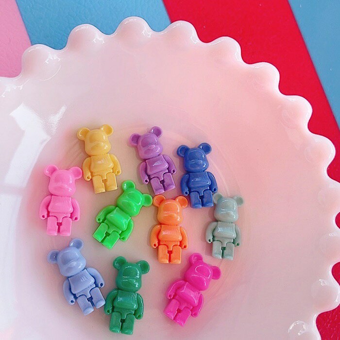 【B624】日本未入荷★ミニねずみロボ　デコパニック　デコパーツ　アクセサリーパーツ ハンドメイド チャーム カボション　ブロック　ロボット　ネイルパーツのサムネイル