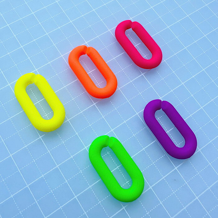 【C161】【中サイズ】ネオンプラチェーン　プラスチックチェーン チェーン チェー...