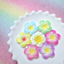 【B117】NEWカラー【小】プルメリアパーツ デコパーツ DECOPANIC デコパニックアクセサリーパーツ ハンドメイド パーツ デコレーション カボション 夏パーツ