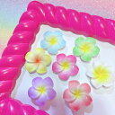【B118】NEWカラー【大】プルメリアパーツ デコパーツ DECOPANIC デコパニックアクセサリーパーツ ハンドメイド パーツ デコレーション カボション 夏パーツ